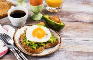 Avocado and egg on toast